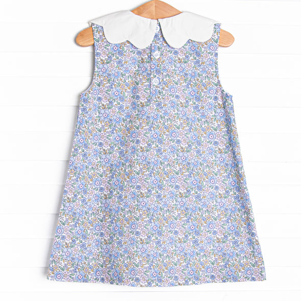 Poppy Fields Dress, Blue