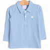 Tee'd Up Embroidered Polo, Blue