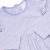 Gracie Romper, Periwinkle Stripe