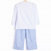 In the Sky Applique Pant Set, Blue