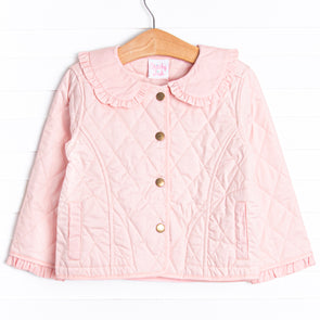 Parker Ruffle Coat, Pink