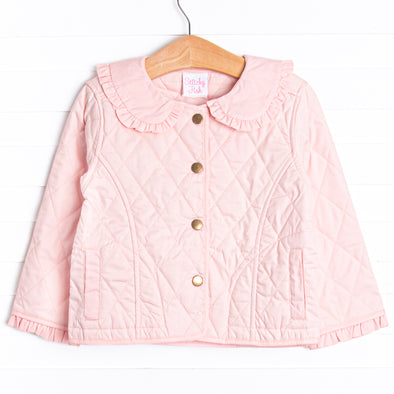 Parker Ruffle Coat, Pink