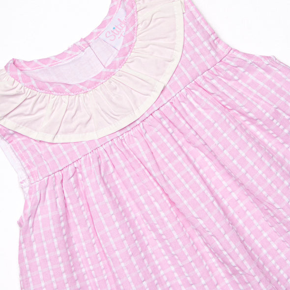 Picnic Plaid Dress, Pink