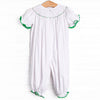 Joy of Christmas Smocked Romper, White