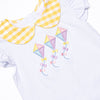 Summer Skies Applique Short Set, Yellow