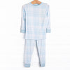 Pajama Plaid Bamboo Pajama Set, Blue