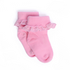 Eyelet Ruffle Ankle Sock (2 Colors)