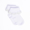 Eyelet Ruffle Ankle Sock (2 Colors)