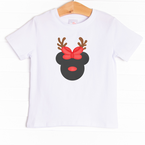 Reindeer Dress Up Girl Graphic Tee