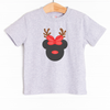 Reindeer Dress Up Girl Graphic Tee