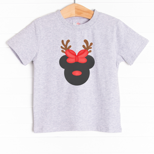 Reindeer Dress Up Girl Graphic Tee