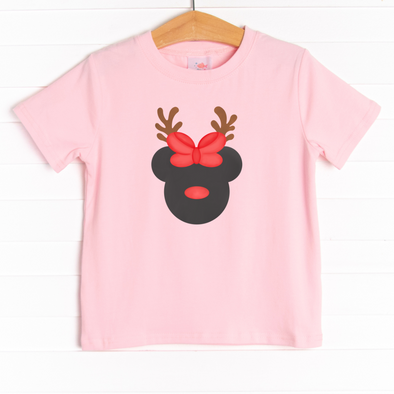 Reindeer Dress Up Girl Graphic Tee