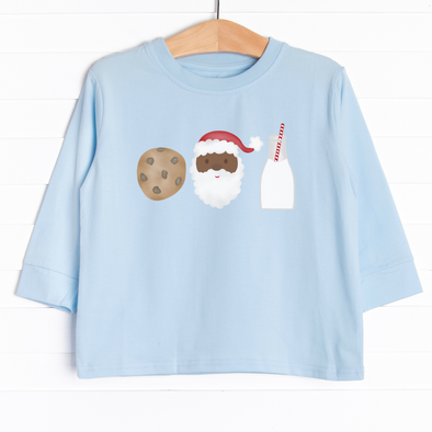 Santa's Favorites Long Sleeve Graphic Tee Dark Skin Tone