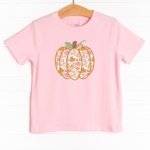 Floral Print Pumpkin Graphic Tee