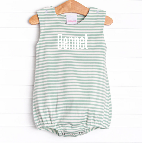 Bennet Bubble, Sage Stripe