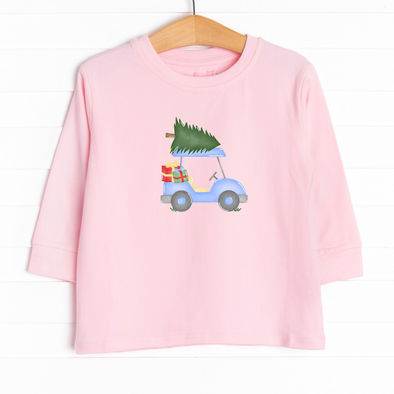 Christmas Cart Ride Long Sleeve Graphic Tee