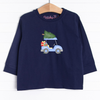 Christmas Cart Ride Long Sleeve Graphic Tee