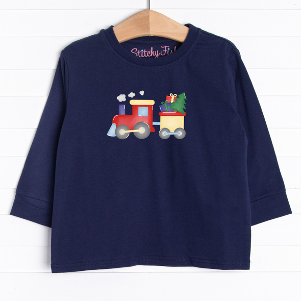 Toy Delivery Train Long Sleeve Graphic Tee