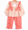 You're a Peach Side Tie Ruffle Pant Set, Orange