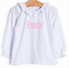 Eleanor Ruffle Top, White