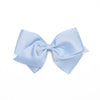 Traditional Grosgrain Hair Bow, Sky Blue