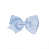 Traditional Grosgrain Hair Bow, Sky Blue