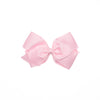 Traditional Grosgrain Hair Bow, Pearl Pink