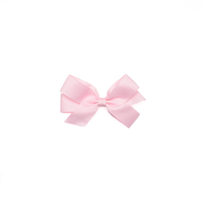 Traditional Grosgrain Hair Bow, Pearl Pink