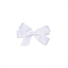 Traditional Grosgrain Hair Bow, Porcelain White