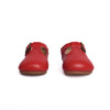 Mary Jane T-Strap Shoes, Red