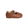 Mary Jane T-Strap Shoes, Tan