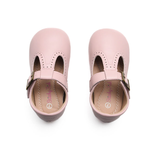 Mary Jane T-Strap Shoes, Pink