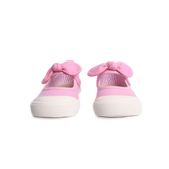 Blythe Bow Strap Canvas Shoes, Pink