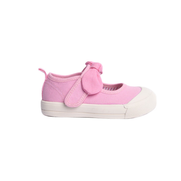 Blythe Bow Strap Canvas Shoes, Pink