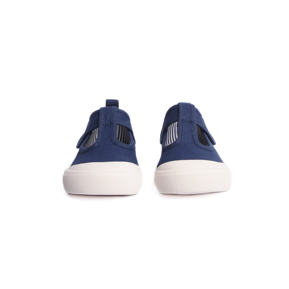 Thomas T-Strap Canvas Shoes, Navy