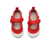 Blythe Bow Strap Canvas Shoes, Red