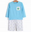 Tee Time Pant Set, Blue