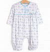 Tee Time Romper, Blue