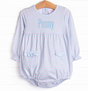 Pastel Pinstripe Bubble, Blue