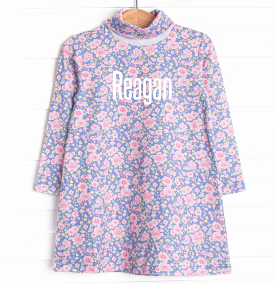 Reagan Dress, Pink Floral