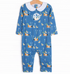 Ducks in a Row Romper, Blue