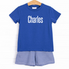 Charles Short Set, Royal Blue