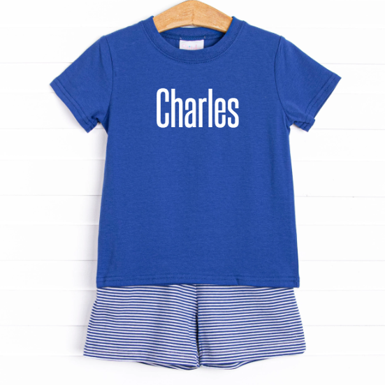 Charles Short Set, Royal Blue