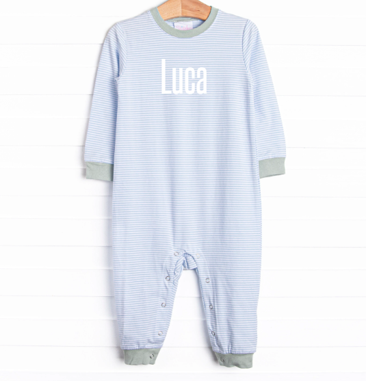 Luca Romper, Light Blue Stripe