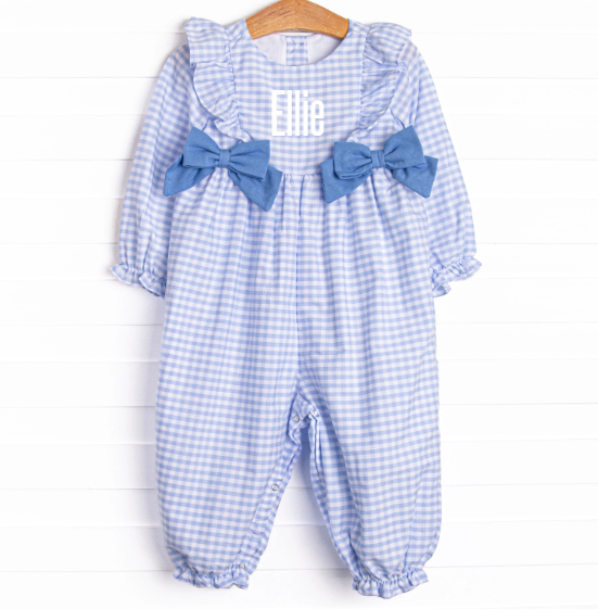 Ellie Long Romper, Blue