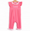 Frannie Ruffle Romper, Pink