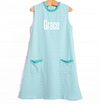 Grace Pocket Dress, Mint Stripe