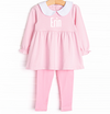 Erin Long Sleeve Legging Set, Pink Stripe