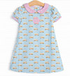 School Time Pickup Dress, Blue