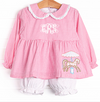 Mare-Go-Round Applique Bloomer Set, Pink